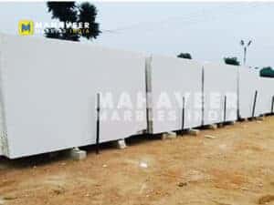 White Sangemarmar Marble Slab