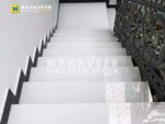 White Sangemarmar Marble Stairs