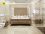 Crema Marfil Marble Bathroom
