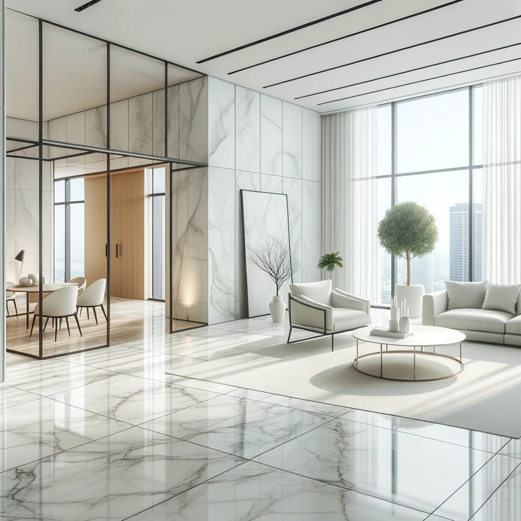 Versatility in Interior Design With White Marble